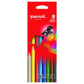 Penol Jumbo Fargeblyanter 8-pakning
