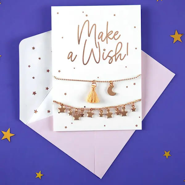 Make a Wish Kort med Armbånd