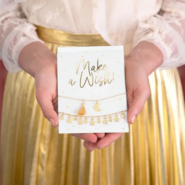 Make a Wish Kort med Armbånd
