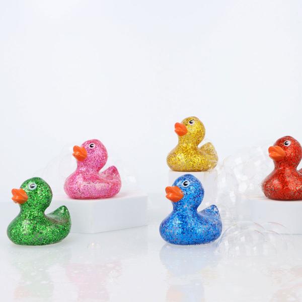 Glitrende Badeand 6 cm