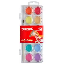 Penol Metallisk Akvarellmaling 12-pakning