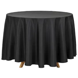 Rund Bordduk Svart 230 cm