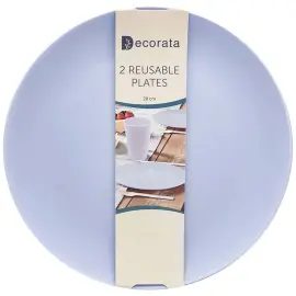 Gjenbrukbare Dype Tallerkener Lilac Decorata
