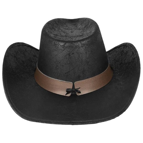 Cowboyhatt Oksehode Svart