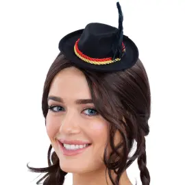 Mini Tyrolerhatt Bayersk Svart