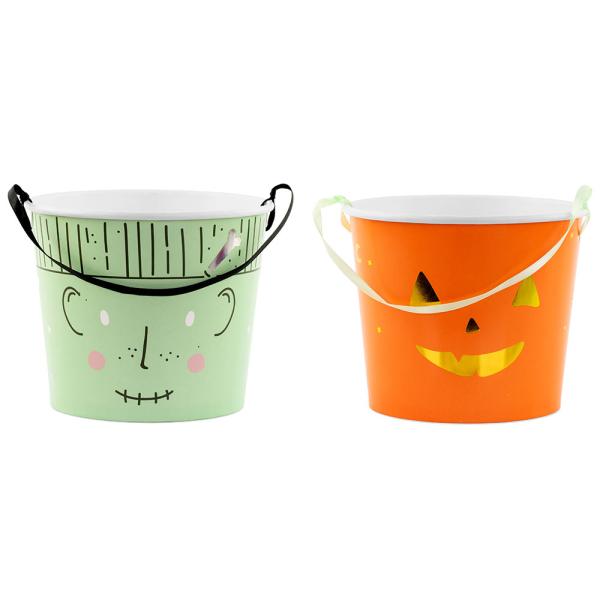 Godteribøtter Halloween 2-pakning