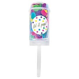 Konfetti Push Pop Flerfarget