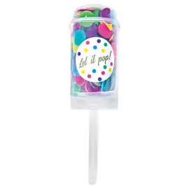 Konfetti Push Pop Flerfarget