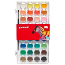 Penol Standard Akvarellmaling 36-pakning