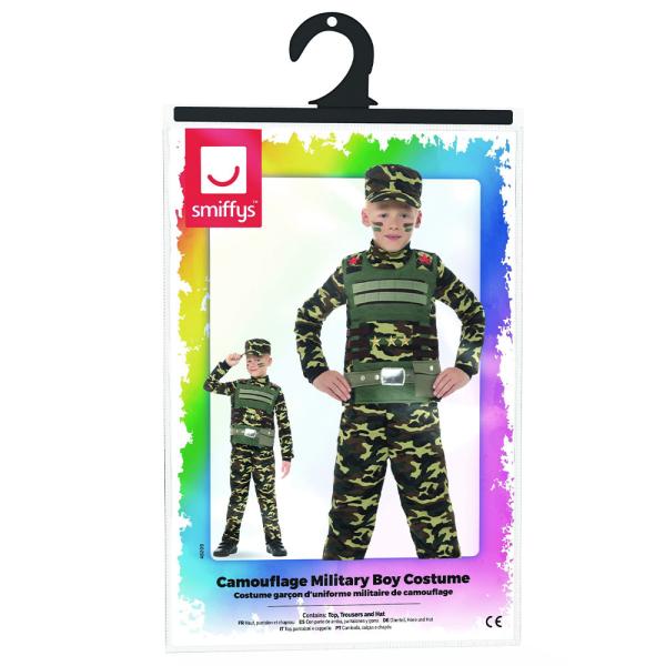 Militær Kostyme Kamuflasje Barn