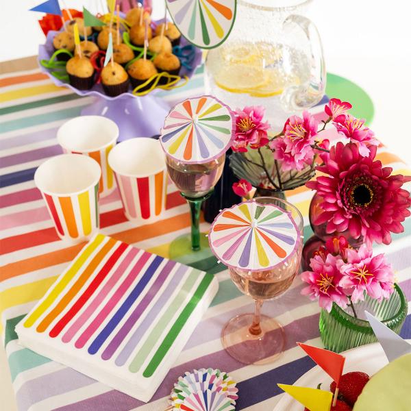 Pappkopper Stripetastic 8-pakning