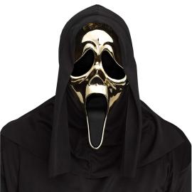 Ghostface Maske Metallic Gull
