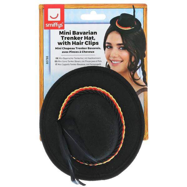 Mini Tyrolerhatt Bayersk Svart