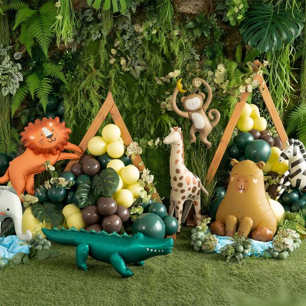 Stående Folieballong Sjiraff 49 x 114 cm