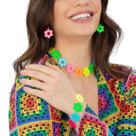 Neon Flower Power Smykkesett