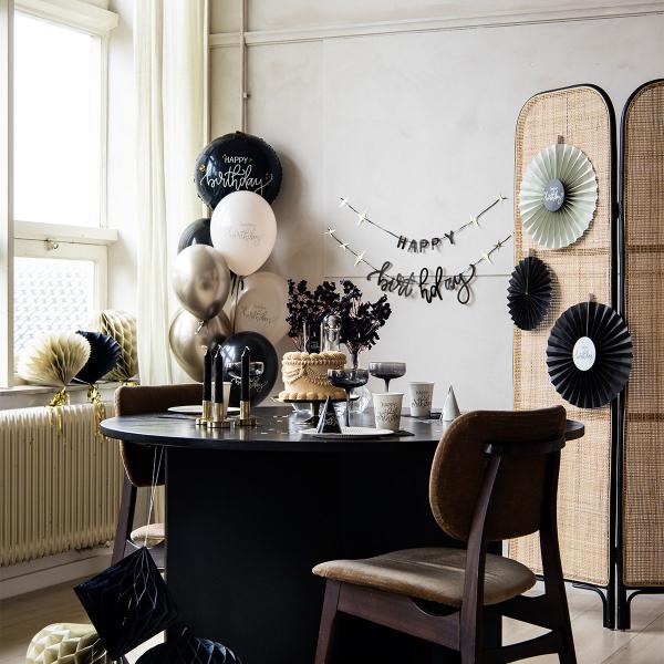 Hengende Honeycombs Svart/Kremhvit 3-pakning