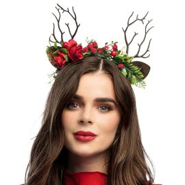 H&aring;rb&oslash;yle med Hjortegevir og Blomster