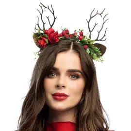 H&aring;rb&oslash;yle med Hjortegevir og Blomster