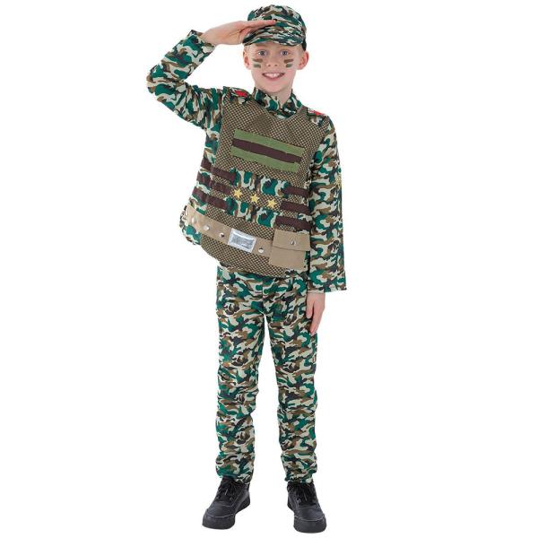 Militær Kostyme Kamuflasje Barn
