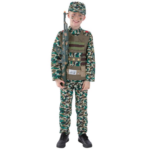 Militær Kostyme Kamuflasje Barn