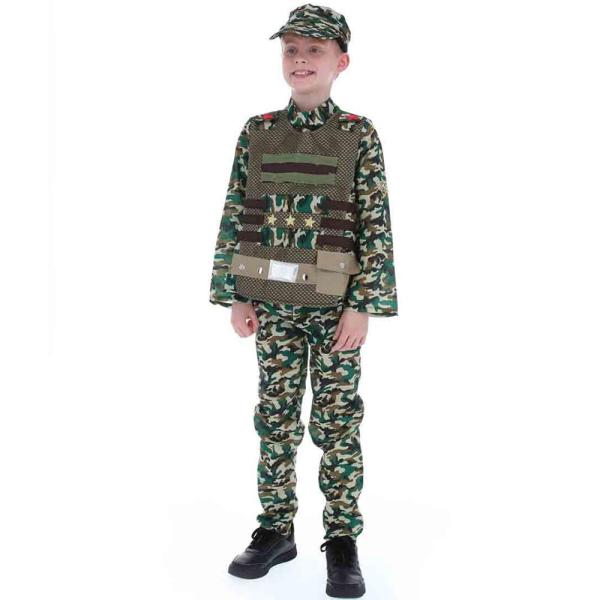 Militær Kostyme Kamuflasje Barn