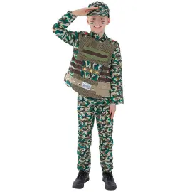 Militær Kostyme Kamuflasje Barn