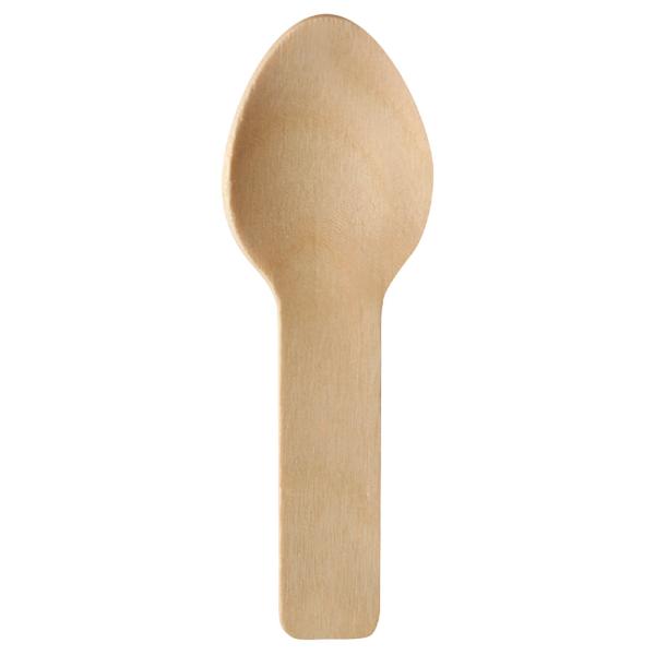 Mini Engangsskjeer Tre 100-pakning