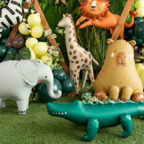 Stående Folieballong Krokodille 126 x 36 cm