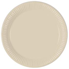 Cream Papptallerkener Solid Color