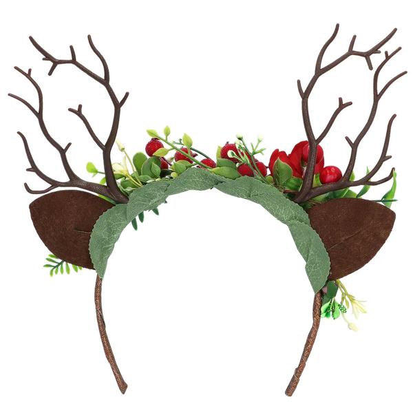 Hårbøyle med Hjortegevir og Blomster