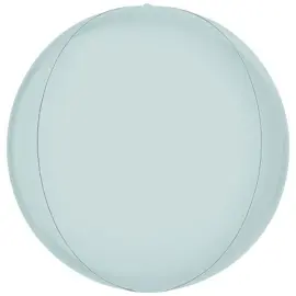 Globe Folieballong Satin Pastell Blå