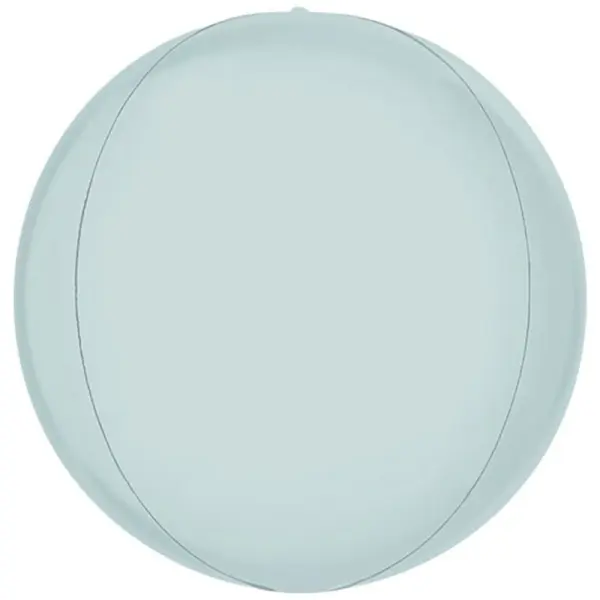 Globe Folieballong Satin Pastell Blå