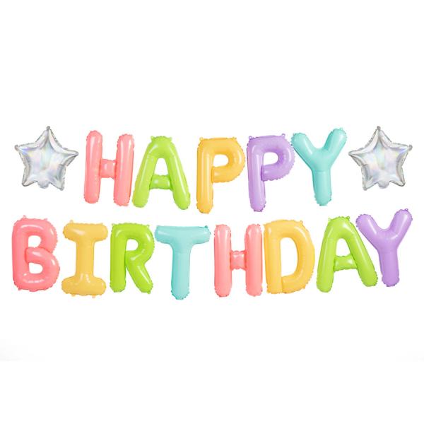Happy Birthday Bokstavballonger