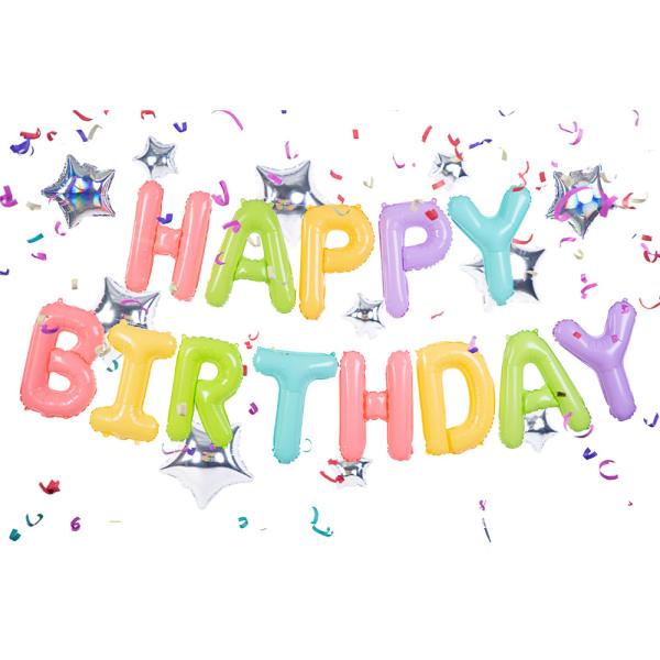 Happy Birthday Bokstavballonger