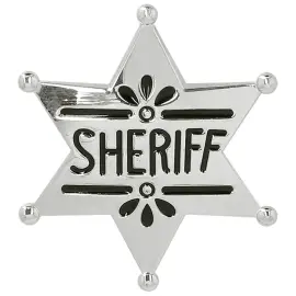 Sheriffstjerne i Metall