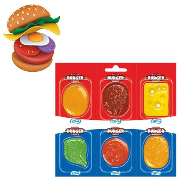 Hamburger Gelégodteri 6-pakning