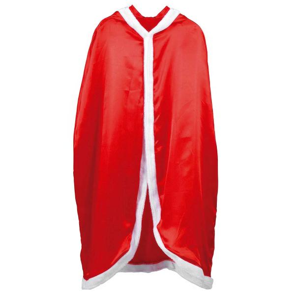 Mrs Claus Lang Cape med Hette