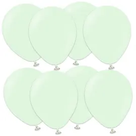 Latexballonger Blekgr&oslash;nn 13 cm