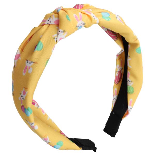 Påskehårbøyle Kaniner Gul