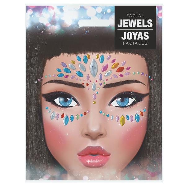 Face Jewels Flerfarget