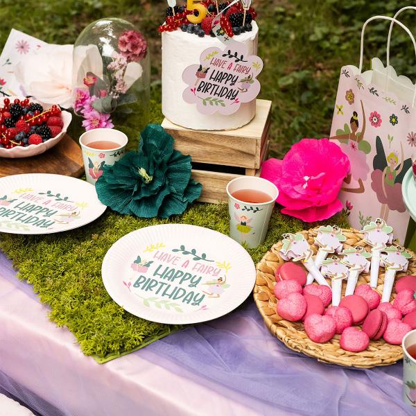 Papptallerkener Fabulous Fairy 8-pakning