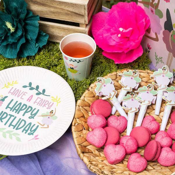 Papptallerkener Fabulous Fairy 8-pakning