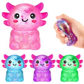 Squeeze Glitrende Axolotl Leke 7 cm