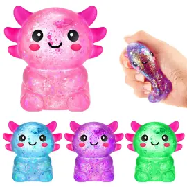 Squeeze Glitrende Axolotl Leke 7 cm