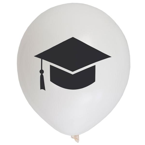 Ballonger Eksamenshatter Hvite