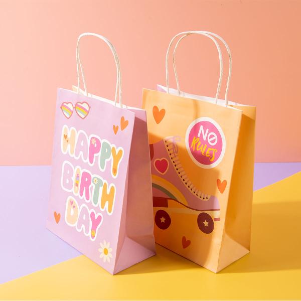 Gaveposer Happy Birthday Boho Girlz 6-pakning