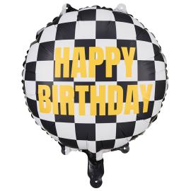 Happy Birthday Folieballong Racing Flagg