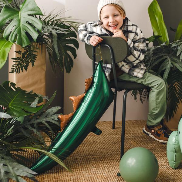 Grønn Dinosaurhale Folieballong
