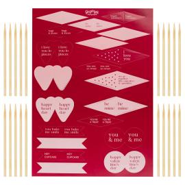 Cupcake Toppers Happy Valentines Day