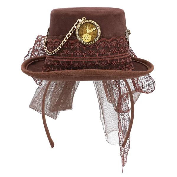 Hårbøyle med Minihatt Steamlady Deluxe